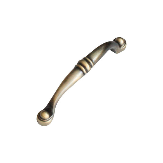 Kaboodle Antique Bow Handle - 96mm - Zinc Alloy - Brushed Bronze - Durable
