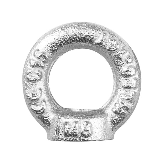 Pinnacle M8 Zinc Plated Eye Nut 35x37x8mm Heavy Duty Steel 0.14T - Auzzistore