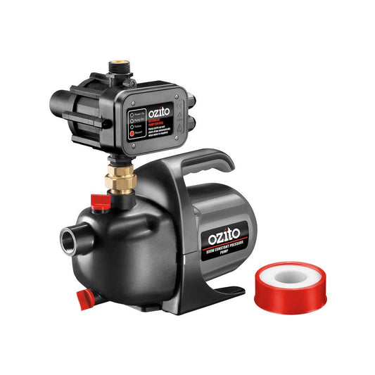 Ozito Constant Pressure Pump 800W Metal Plastic 3600L/H Flow