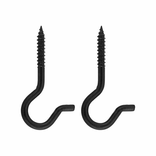 Pinnacle Ceiling Hook - 65 x 4mm - Matte Black - 2 Pack - Auzzistore