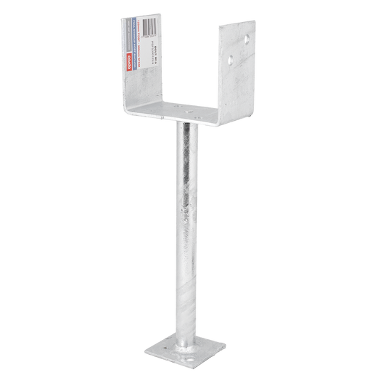 Pryda Full Stirrup Post Anchor 300x125mm M10 - Hot Dipped Galvanised Steel - Auzzistore