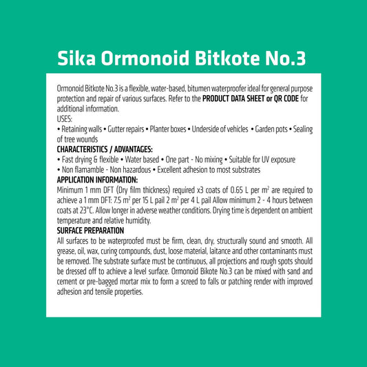 Ormonoid Waterproof Compound - 4L - Water Based - Fast Drying – view 2 - Auzzistore