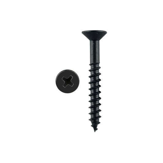 Pinnacle Countersunk Head Timber Screw 4.0mm x 30mm Black 20 Pack - Auzzistore