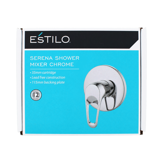 Estilo Serena Shower Mixer - 35mm - Chrome - Easy Installation - Lead-Free