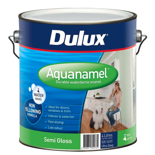 Dulux Enamel Paint - 4L - Ultra Deep - Water Based - Semi Gloss - Auzzistore