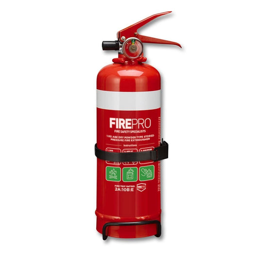 Firepro Dry Powder Fire Extinguisher - 1kg - Metal - Home Use - Auzzistore
