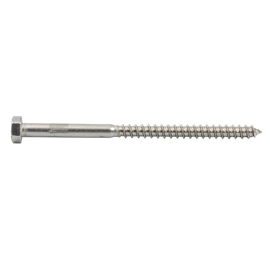 Zenith Coach Screw - M8 x 130mm - Stainless Steel - Hex Head - Auzzistore