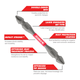 Double Ended Power Bit PH2 - 2 Pack - 50mm x 9.5mm x 153mm - Quick Change