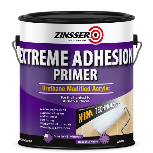 Zinsser Extreme Adhesion Primer - 3.78L - Brush On - Fast Drying - Auzzistore