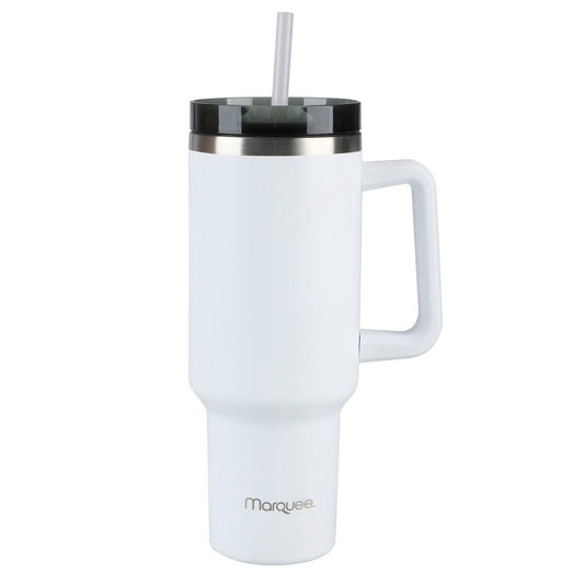 Marquee 1.2L Stainless Steel Insulated Tumbler - White - Spill Proof - Durable