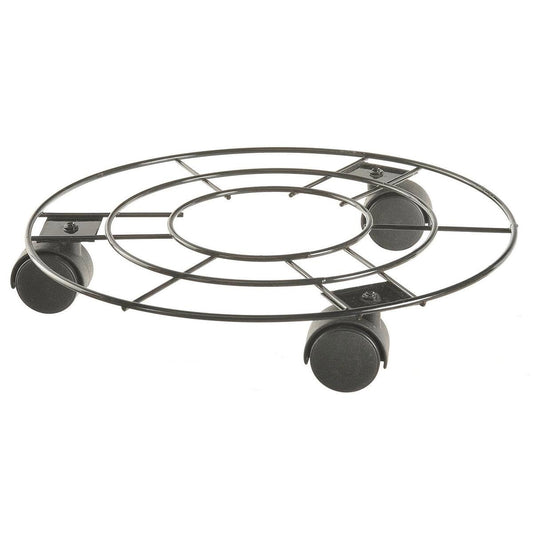 Eden Pot Plant Trolley - 25cm - Wire - Safety Locking Brake