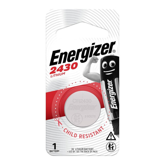 Energizer 2430 Lithium Coin Battery - 1 Pack - 44.5mm x 89mm - Long-lasting
