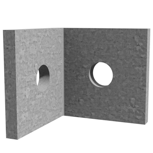 Dunnings Galvanised Angle Bracket 40x40x40mm 5mm Steel Heavy-Duty - Auzzistore