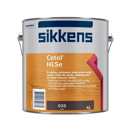 Sikkens 4L Cetol Hlse Timber Finish - Ebony - Oil-Based - 4kg - UV Resistant - Auzzistore