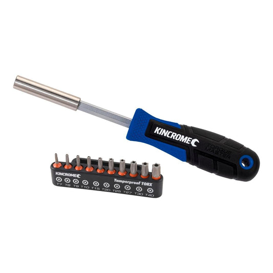 Kincrome Torquemaster Bit Set - 11 Piece - Chrome Vanadium Steel - Colour Coded
