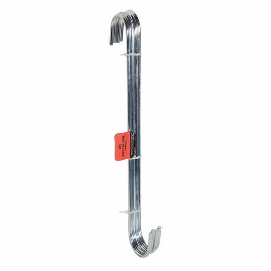 Taskmaster Steel S Hook 4 Pack 300 x 40 x 5mm for Garage Storage
