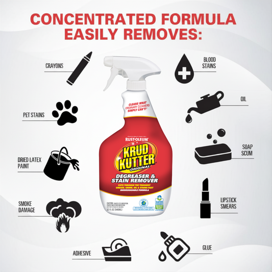 Krud Kutter Cleaner and Degreaser 946ml - Concentrated Formula - Removes Grease and Stains