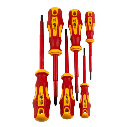 Craftright Insulated Screwdriver Set - 6 Piece - CR-V Steel - VDE Certified
