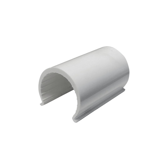 Holman 20mm Ezyfit PVC Snap Clamp - White - 20mm x 20mm x 50mm - Auzzistore