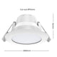 Arlec 6W Grid Connect Smart RGB CCT LED Downlight 70mm - Dimmable, IP44