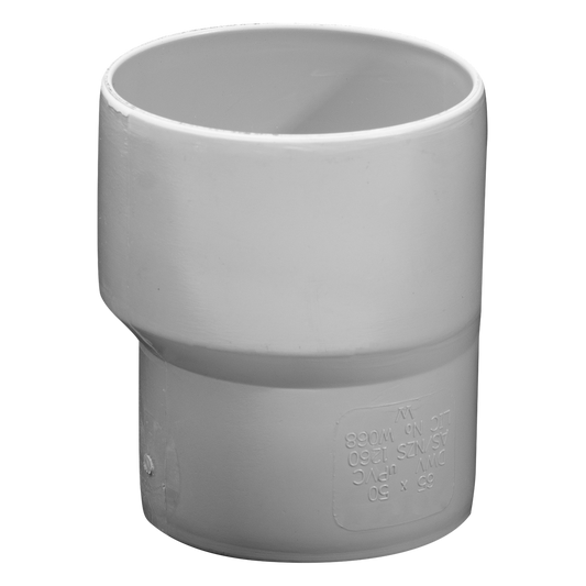 Holman 65mm x 50mm PVC DWV Taper Level Invert - Sewer & Vent Use - Auzzistore