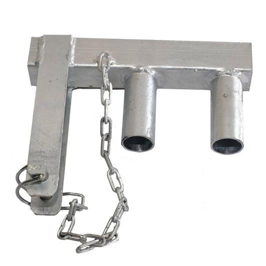Rapidmesh Temporary Fence Hinge - 235 x 190 x 40mm - Silver - 1.3kg - Auzzistore