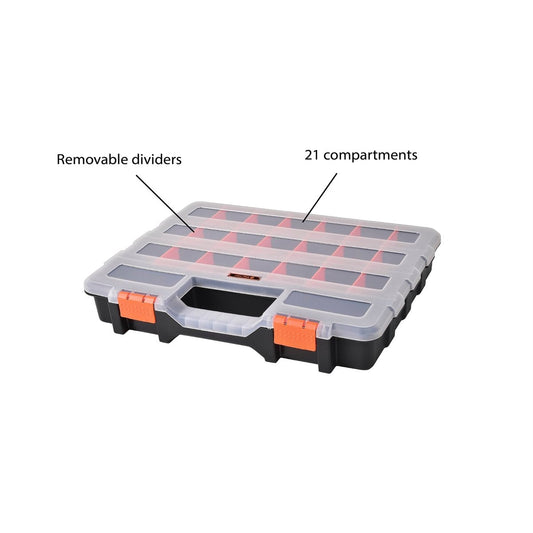 Tactix Compartment Organiser - 380mm - Polypropylene - Heavy Duty – view 2 - Auzzistore