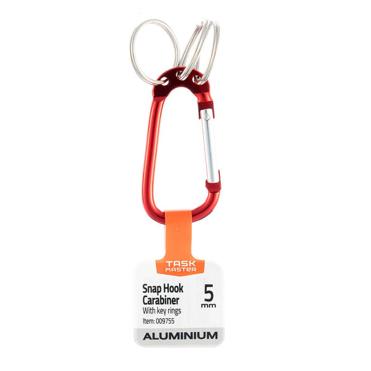 Taskmaster Carabiner - 6mm - Aluminium - Lightweight Durable - Auzzistore