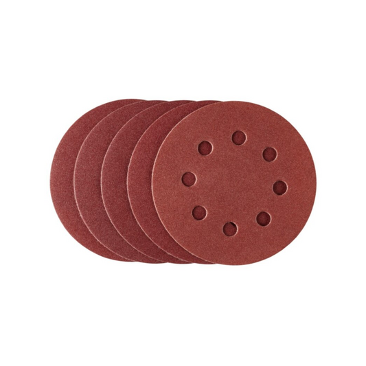 Irwin 115mm Quick Fit Random Orbital Sanding Discs 240 Grit 5 Pack - Efficient Sanding – view 2 - Auzzistore