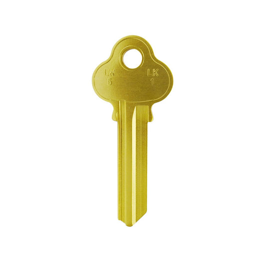 Ehi lw4 Gold Blank Key - Standard Size - Aluminium Titanium Alloy - Key Duplication – view 2 - Auzzistore
