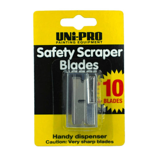Uni Pro Paint Scraper Blades - 10 Pack - Metal - Easy Change