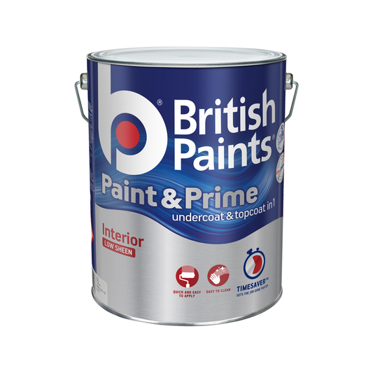 British Paints White Low Sheen Interior Paint 10L Easy To Clean