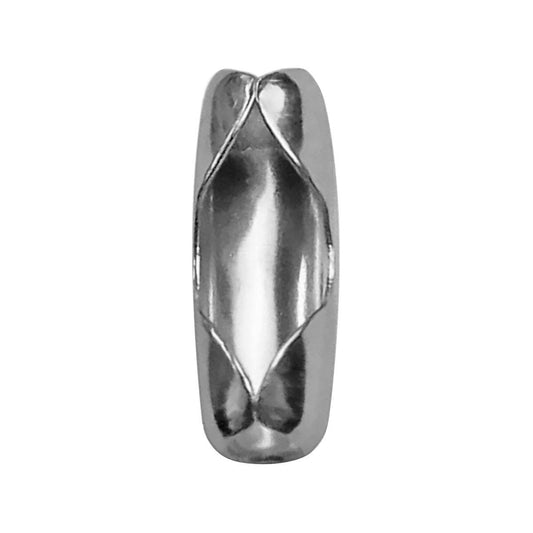 Pinnacle 3 Chain Bead Connector 8 Pack - 2mm - Silver - Durable Alloy - Auzzistore
