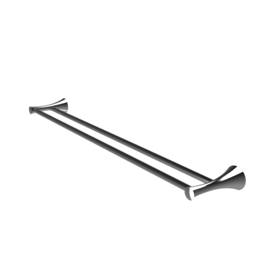 Caroma Elegance Double Towel Rail - Chrome - 810mm - Durable Design