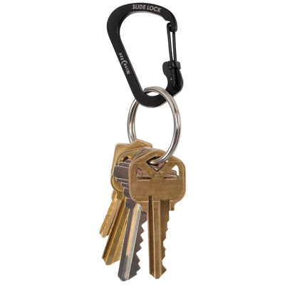 Nite Ize Carabiner Slide Lock Size 2 Black Stainless Steel Durable