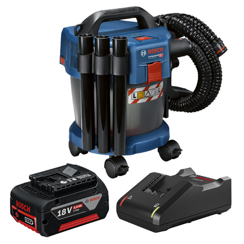 Bosch 18V Professional Vacuum 10L - Cordless - HEPA Filter - 5.0Ah Kit - Auzzistore