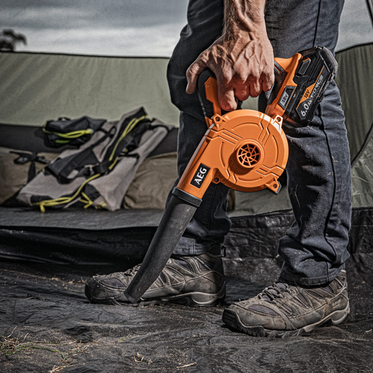 AEG 18V Workshop Blower and Inflator Deflator - 350mm x 150mm x 245mm - Orange – view 2 - Auzzistore
