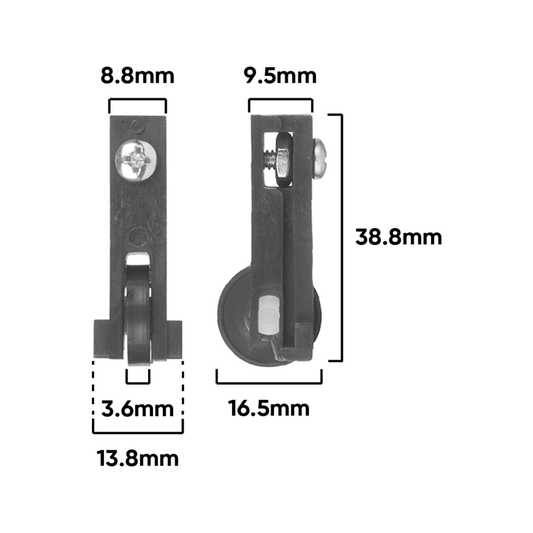Rolltrak Adjustable Nylon Carriage - 2 Pack - Nylon - Sliding Window – view 2 - Auzzistore