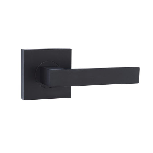 Lemaar Black Javea Lever Passage Set 65mm Zinc Durable Finish - Auzzistore