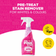 The Pink Stuff Oxi Stain Remover Spray - 500ml - Vegan - Tough on Stains - Pink