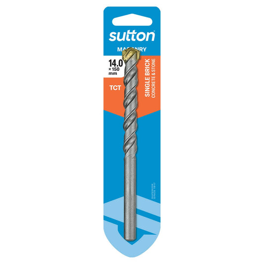 Sutton Tools Masonry Drill Bit - 14 x 150mm - Carbide Tip - Aggressive Drilling - Auzzistore
