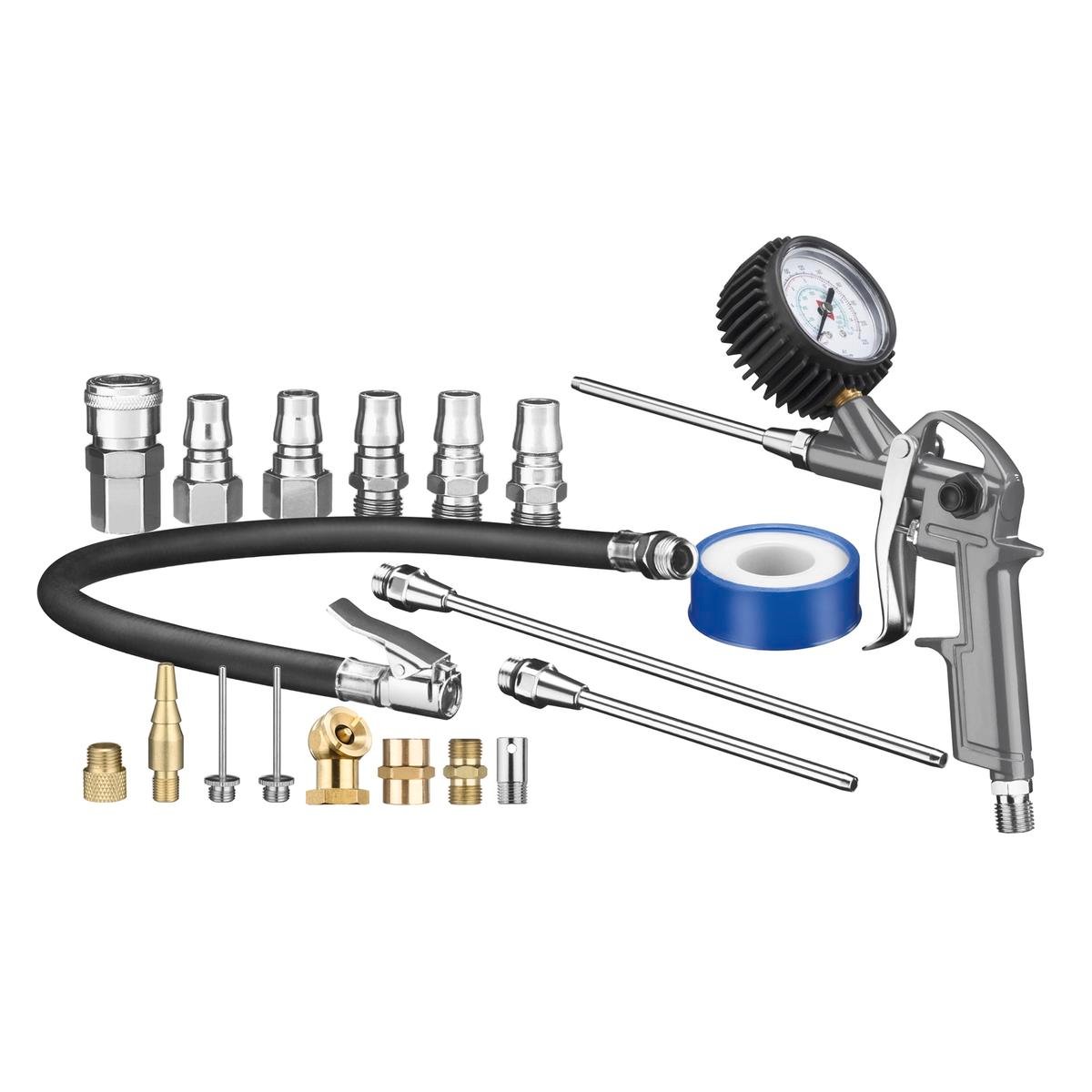 Ozito 20 Piece Inflation Accessories Kit - Plastic Metal - Versatile U ...
