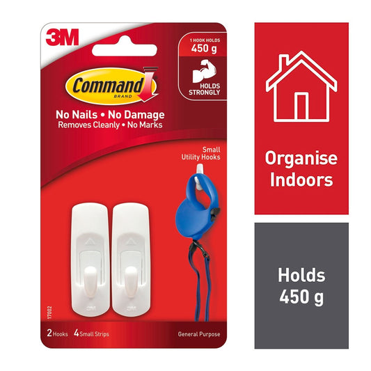 Command Small Hooks - 2 Pack - Plastic - Damage-Free Hanging – view 2