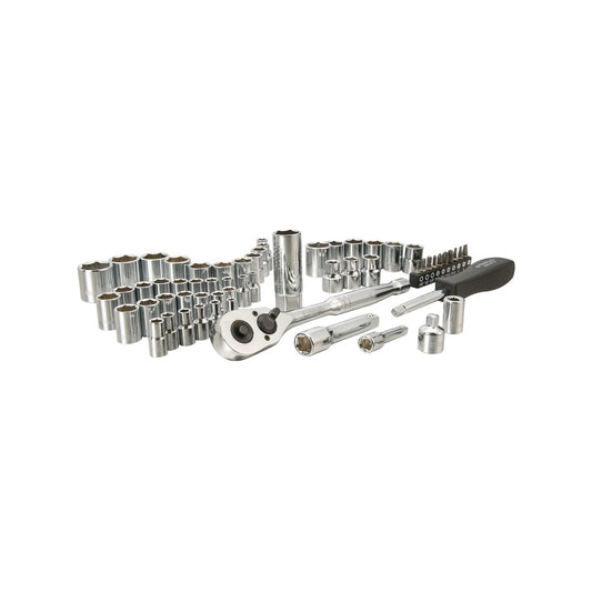 Stanley 60 Piece Socket Set - 1/4" & 3/8" Drive - High-Alloy Steel - Durable Case – view 2 - Auzzistore