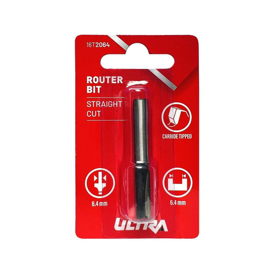 Ultra Router Bit - 6.4mm - Tungsten Carbide - Durable Straight Cutter - Auzzistore