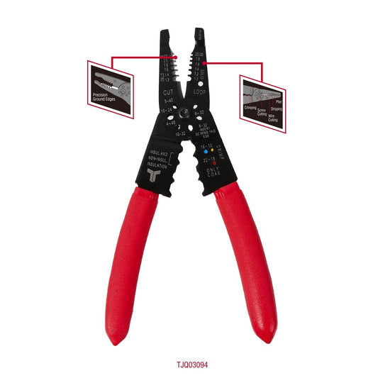 Trojan Wire Stripper - 80mm x 15mm x 250mm - Insulated Crimper – view 2 - Auzzistore