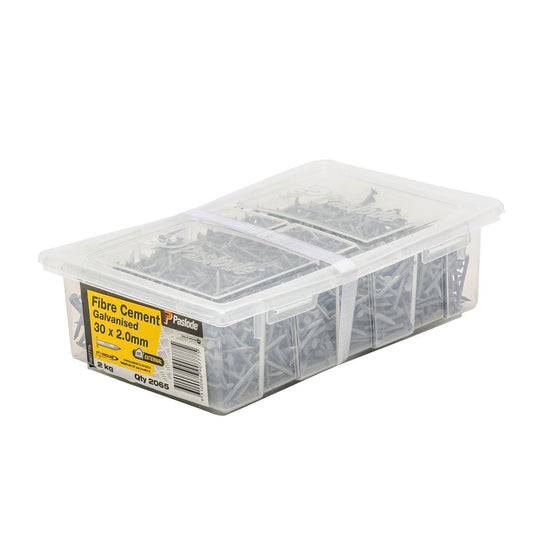 Paslode Galvanised Fibre Cement Nails 30mm 2kg Corrosion Resistant - Auzzistore