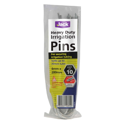 Jack Heavy Duty Pins - Irrigation Tubing - 4mm x 200mm - Galvanised