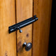 Taskmaster 100mm Black Matte Barrel Bolt - Solid Brass Security Solution