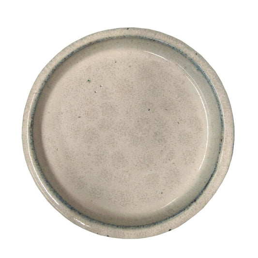 Northcote Pottery Cream Primo Round Saucer 250mm - Glazed Terracotta - Stylish Base